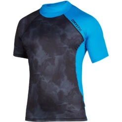 Mystic Crossfire Shortsleeve Rash Vest - Blue