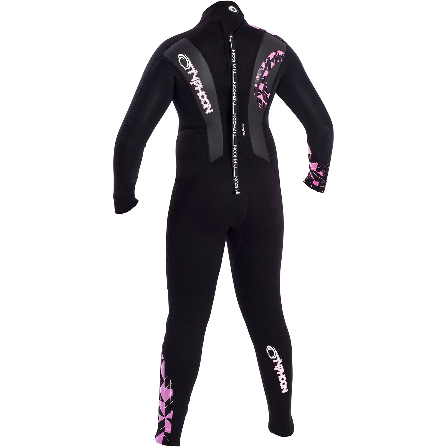 Typhoon Storm Girls 3mm Wetsuit - Bright Pink 2 Typhoon Storm Girls 3mm Wetsuit - Bright Pink - Image 2
