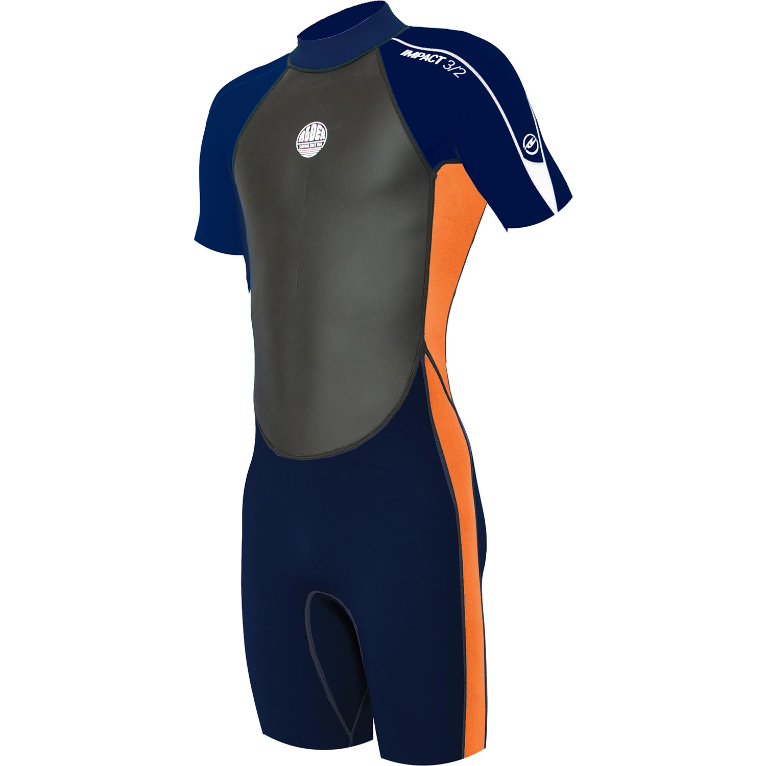 Alder Junior Impact 3/2mm Shorty Wetsuit - Orange 1 Alder Junior Impact 3/2mm Shorty Wetsuit - Orange