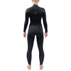 Dakine Womens Mission 4/3mm Chest-Zip Fullsuit Wetsuit - Black -Wetsuit Specialty Shop 2021 Dakine Womens Mission Chest Zip Fullsuit Wetsuit DK21W543MZ 3