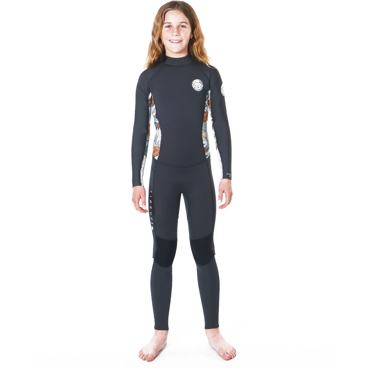 Rip Curl Junior Dawn Patrol 5/3mm Back-Zip Wetsuit - Charcoal 3 Rip Curl Junior Dawn Patrol 5/3mm Back-Zip Wetsuit - Charcoal - Image 3