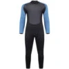 Typhoon Swarm3 3/2mm Back Zip Wetsuit - Black/Blue Steel