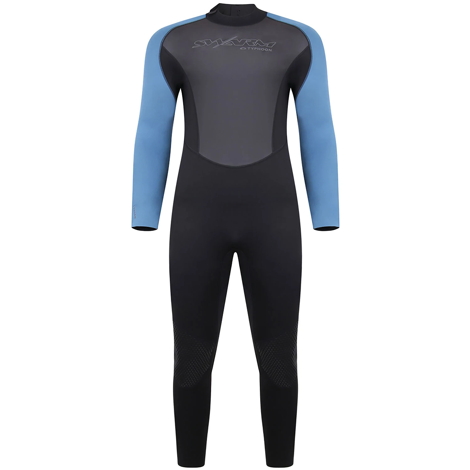 Typhoon Swarm3 3/2mm Back Zip Wetsuit - Black/Blue Steel 1 Typhoon Swarm3 3/2mm Back Zip Wetsuit - Black/Blue Steel