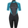 Typhoon Womens Storm3 3/2mm Shorty Wetsuit - Aqua