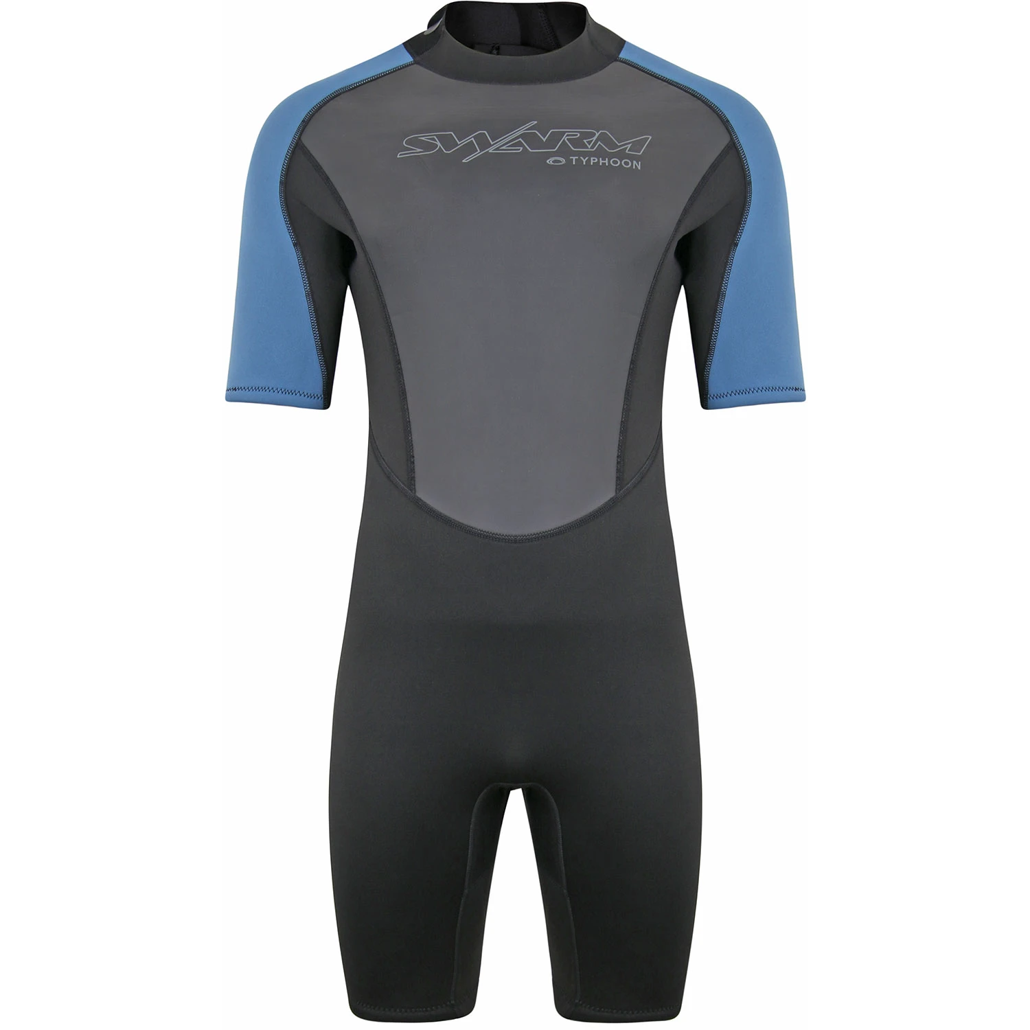 Typhoon Swarm3 3/2mm Shorty Wetsuit - Black/Blue Steel 1 Typhoon Swarm3 3/2mm Shorty Wetsuit - Black/Blue Steel