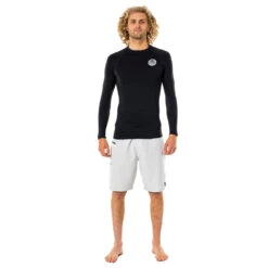 Rip Curl Thermo Long Sleeve Thermal Rash - Black 5 Rip Curl Thermo Long Sleeve Thermal Rash - Black -Wetsuit Specialty Shop 2022 Rip Curl Thermpro Long Sleeve Top WLYYAM 0090 3