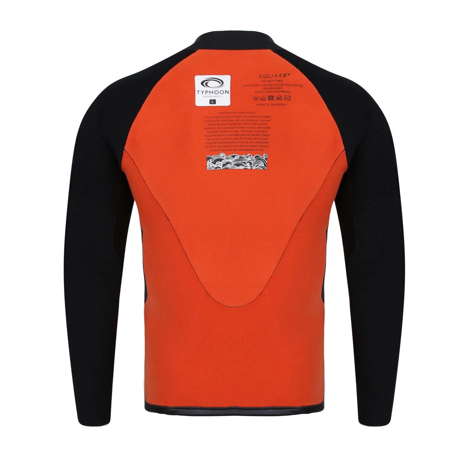 Typhoon Caliso ECO 3mm Wetsuit Top - Black 4 Typhoon Caliso ECO 3mm Wetsuit Top - Black - Image 4