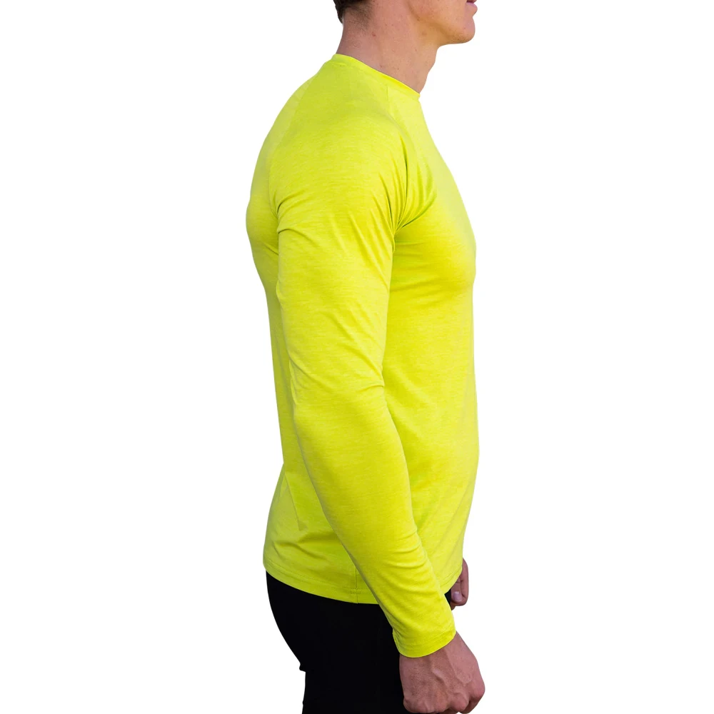Vaikobi Tech Tee Long Sleeve UV50+ T-Shirt - Lime 3 Vaikobi Tech Tee Long Sleeve UV50+ T-Shirt - Lime - Image 3