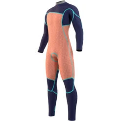 Mystic MAJESTIC 5/4 GBS Front Zip Wetsuit - Navy -Wetsuit Specialty Shop 2023 Majestic Chestzip Fullsuit Navy 3 1