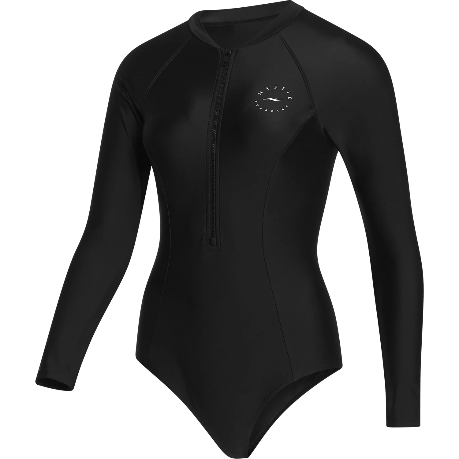 Mystic Womens Jayde Long Sleeve Swimsuit Rashvest - Black 1 Mystic Womens Jayde Long Sleeve Swimsuit Rashvest - Black
