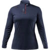 Zhik Womens UV Active 1/4 Zip Long Sleeve Quick Dry UV50+ Top - Navy ATP-0085