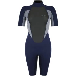 Typhoon Womens Storm3 3/2mm Shorty Wetsuit - Grey Marl
