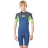 Rip Curl Junior Dawn Patrol 3/2mm Shorty Wetsuit - Blue Grey WSP8BJ