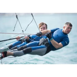 Musto Sunblock Dynamic Short Sleeve Rash Guard - Sky Diver Blue -Wetsuit Specialty Shop 81216 586 SUNBLOCK DYNAMIC 008 STUART BITHELL JACK HAWKINS