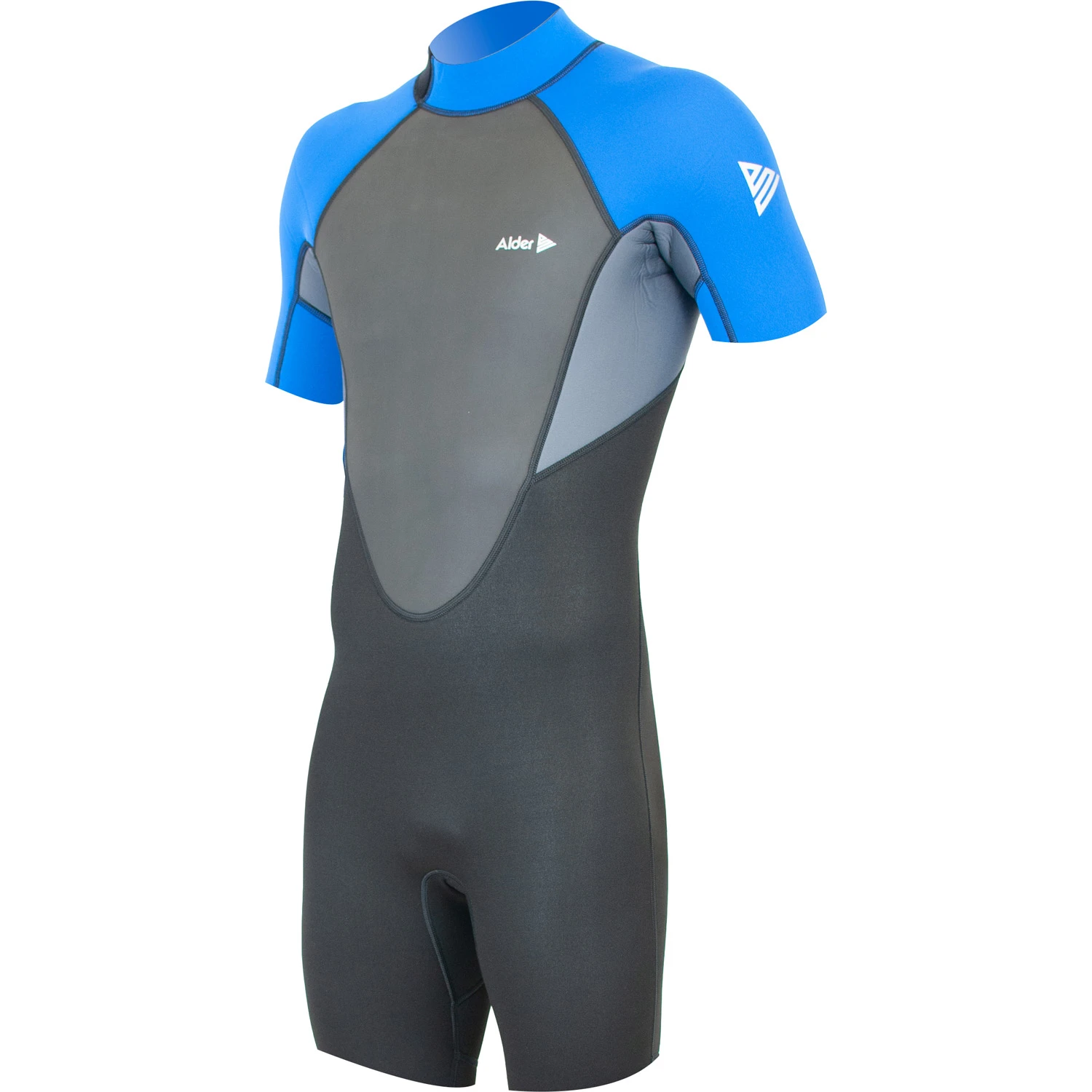 Alder Impact 3/2mm Backzip Shorty Wetsuit - Royal Blue 1 Alder Impact 3/2mm Backzip Shorty Wetsuit - Royal Blue