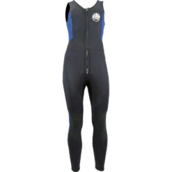 Wetsuit Specialty Shop 21 Alder Quatro 3/2mm Front Zip Long John Wetsuit - Black/Blue