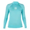 Magic Marine Womens Cube Long Sleeve Rashvest - Blue Melee