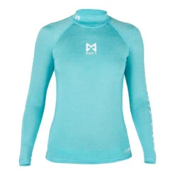 Wetsuit Specialty Shop 30 Magic Marine Womens Cube Long Sleeve Rashvest - Blue Melee