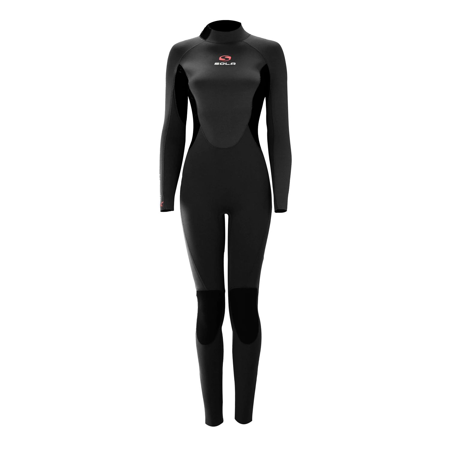 Sola Womens Star 5/3mm Back Zip Wetsuit - Black 1 Sola Womens Star 5/3mm Back Zip Wetsuit - Black