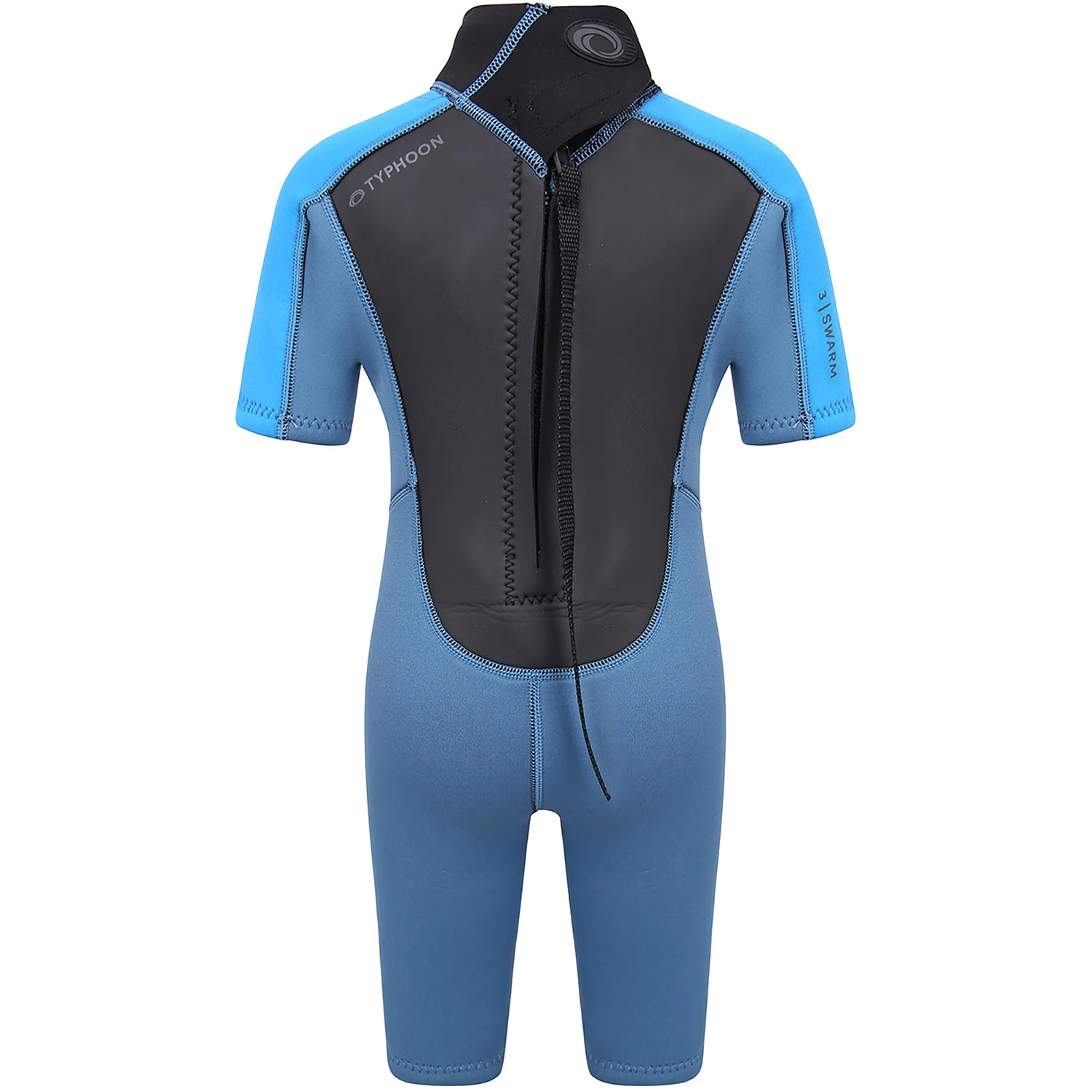 Typhoon Swarm3 Infants 3/2mm Shorty Wetsuit - Blue Steel/Blue 3 Typhoon Swarm3 Infants 3/2mm Shorty Wetsuit - Blue Steel/Blue - Image 3