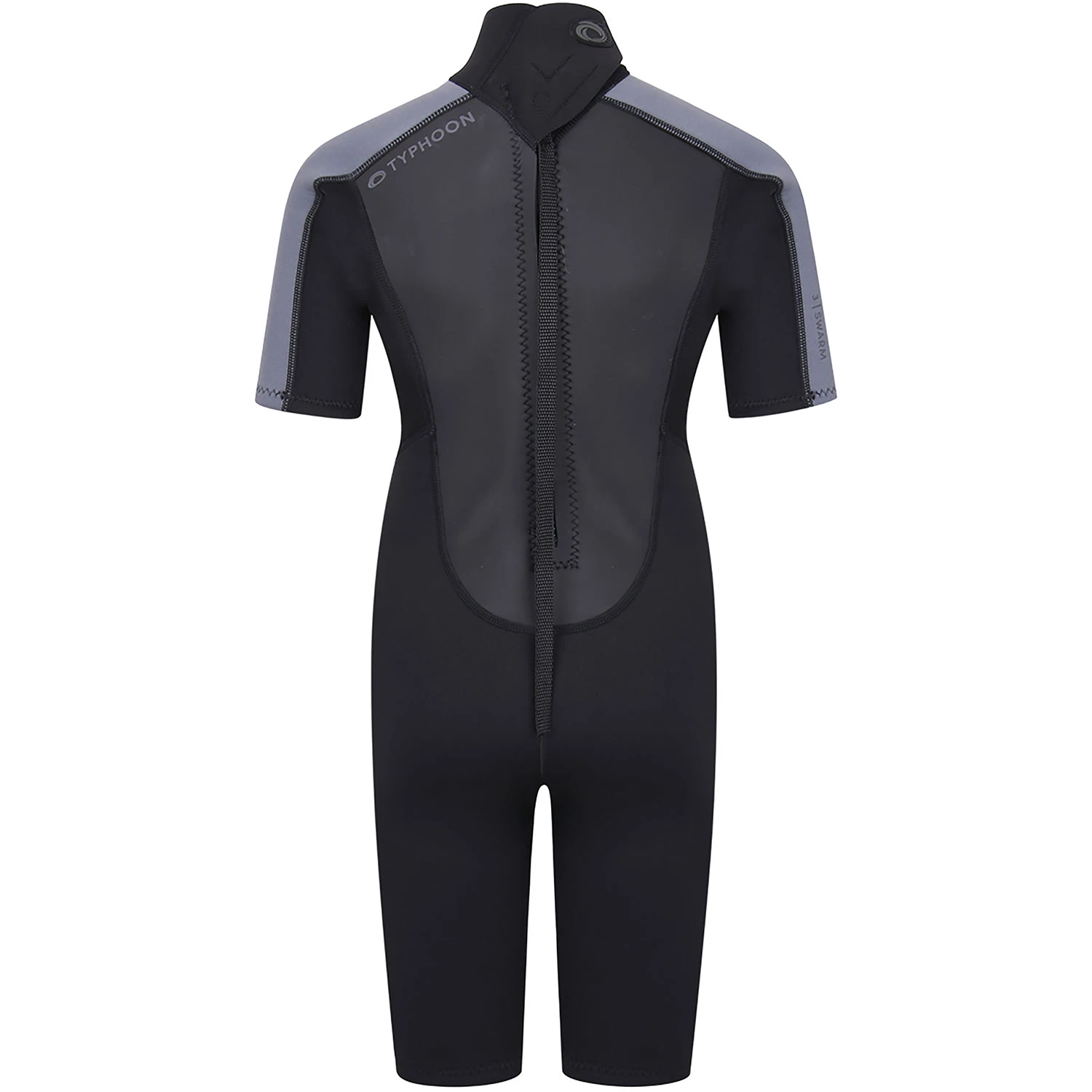 Typhoon Swarm3 Boys 3/2mm Shorty Wetsuit - Black/Graphite 2 Typhoon Swarm3 Boys 3/2mm Shorty Wetsuit - Black/Graphite - Image 2