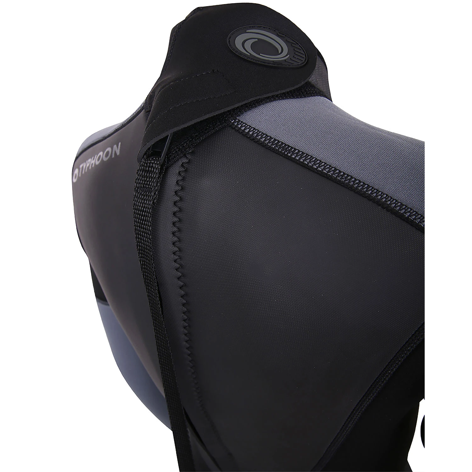 Typhoon Womens Swarm3 3/2mm Backzip Wetsuit - Black/Graphite 4 Typhoon Womens Swarm3 3/2mm Backzip Wetsuit - Black/Graphite - Image 4