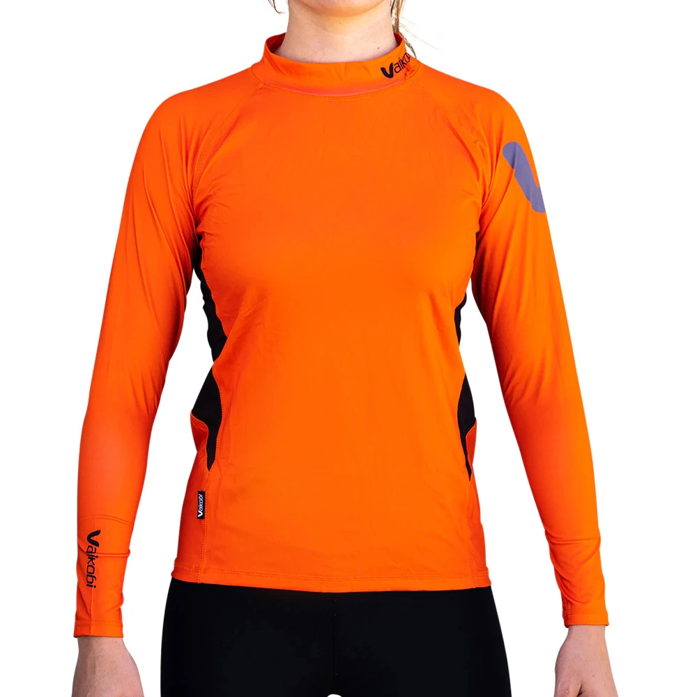 Vaikobi Spandex Long Sleeve UV50+ Rashvest - Orange 2 Vaikobi Spandex Long Sleeve UV50+ Rashvest - Orange - Image 2