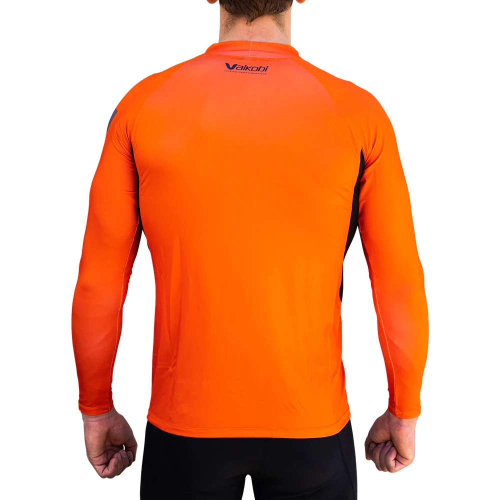 Vaikobi Spandex Long Sleeve UV50+ Rashvest - Orange 3 Vaikobi Spandex Long Sleeve UV50+ Rashvest - Orange - Image 3
