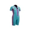 Gul Junior Seaspray 3/2mm FZ T2 Shorty Wetsuit - Turquoise/Pink