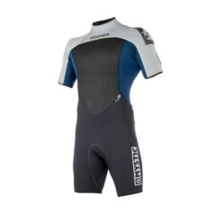 Mystic Brand 3/2mm Back-Zip Flatlock Shorty Wetsuit - Navy