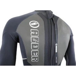 Alder Stealth 3/2mm Blindstitched Backzip Wetsuit - Black -Wetsuit Specialty Shop stealth mens full blk sliver detail 229