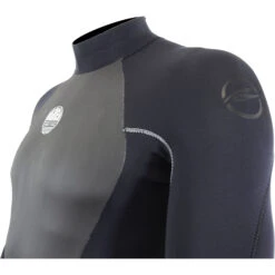 Alder Stealth 3/2mm Blindstitched Backzip Wetsuit - Black -Wetsuit Specialty Shop stealth mens full blk sliver detail 386